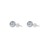 TOMEI Akoya Pearl 7mm Earrings,White Gold 750
