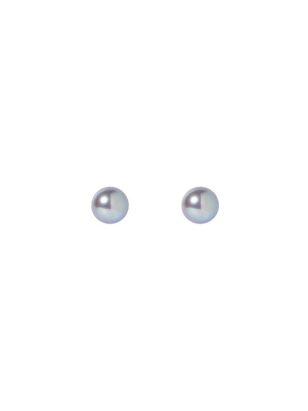 TOMEI Akoya Pearl 7mm Earrings,White Gold 750