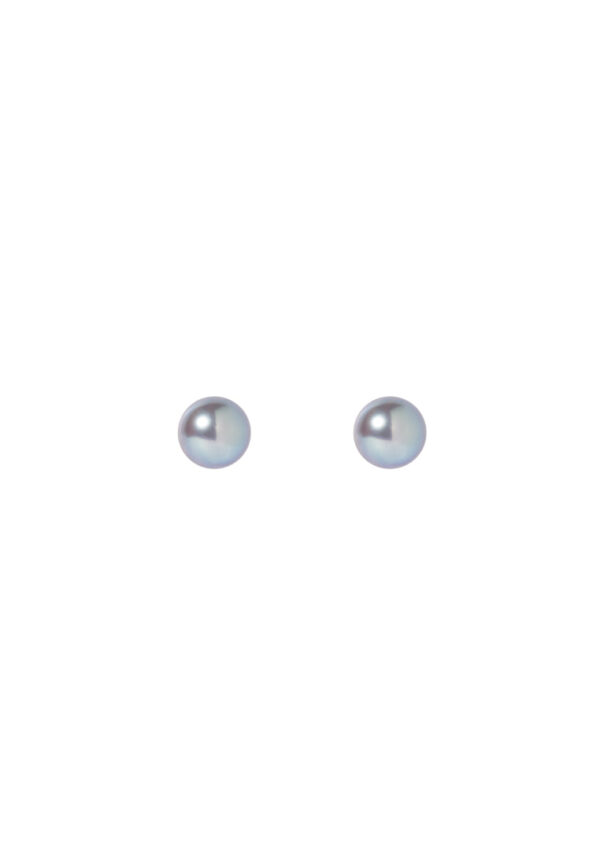 TOMEI Akoya Pearl 7mm Earrings,White Gold 750
