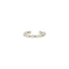 TOMEI Minimalist Pearl Ring, Yellow Gold 750