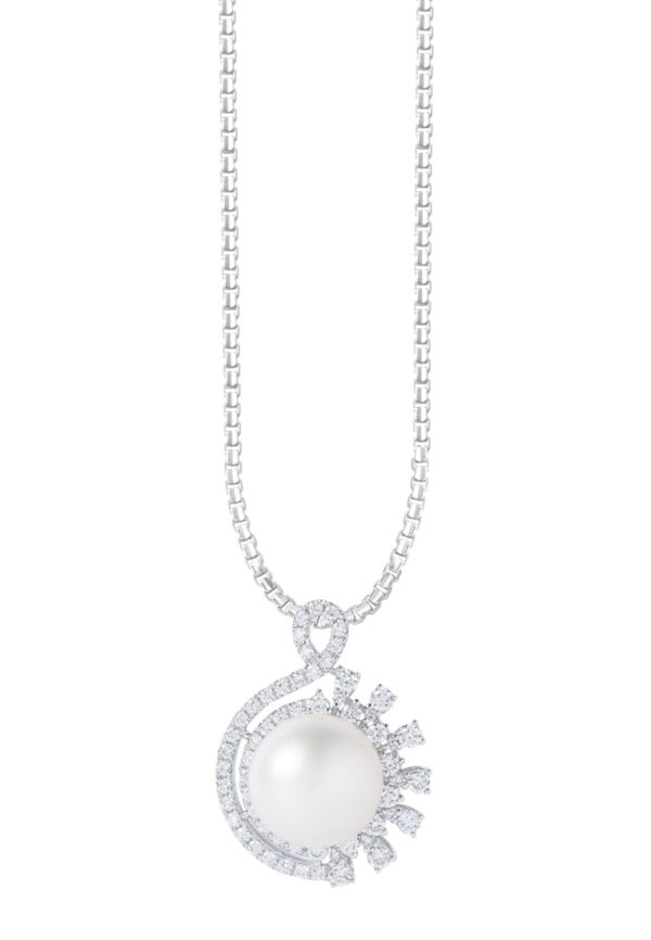 TOMEI South Sea Pearl Pendant, White Gold 750