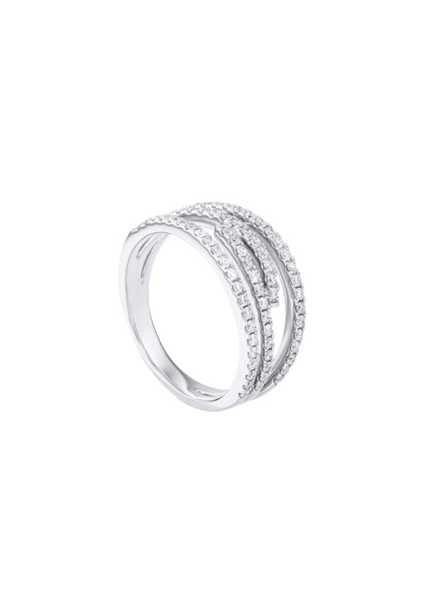 TOMEI Diamond Ring, White Gold 750