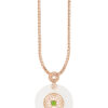 TOMEI Nephrite Pendant, Rose Gold 750