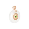 TOMEI Nephrite Pendant, Rose Gold 750