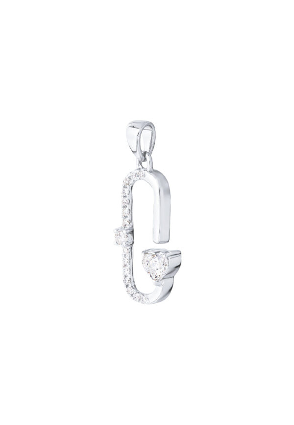 TOMEI Diamond Pendant, White Gold 750