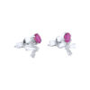 TOMEI Ruby Earrings, White Gold 750