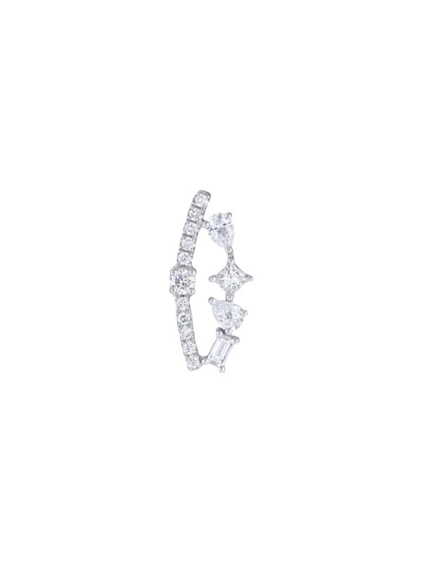 TOMEI Diamond Pendant, White Gold 750