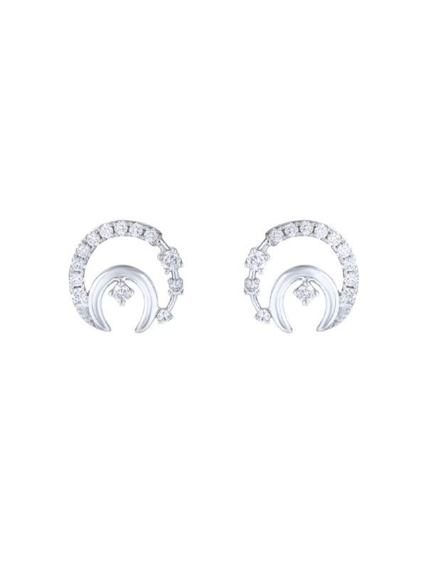 TOMEI Diamond Earrings, White Gold 750