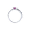 TOMEI Ruby Ring, White Gold 750