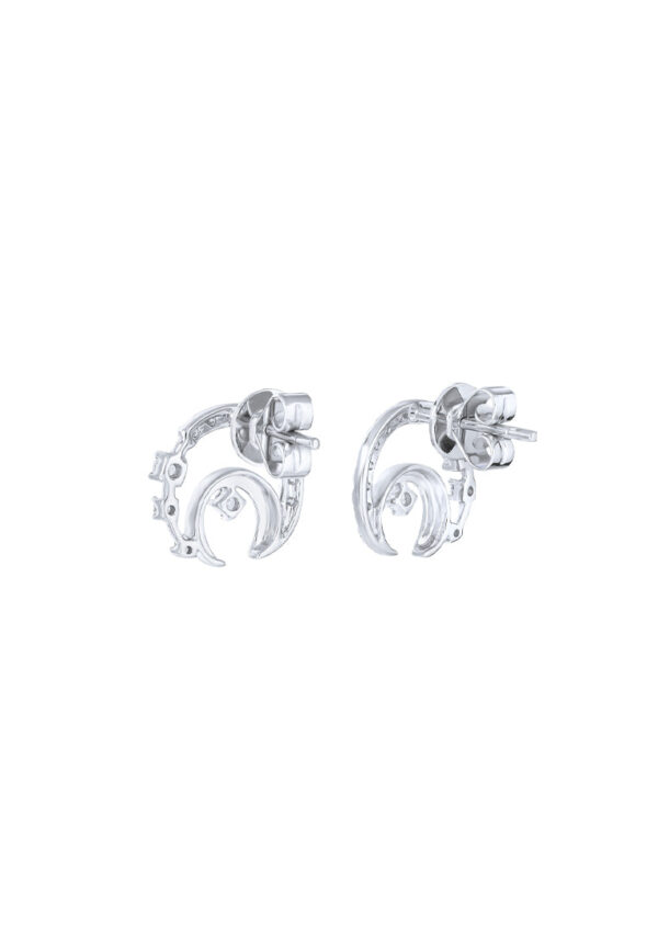 TOMEI Diamond Earrings, White Gold 750