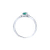 TOMEI Emerald Ring, White Gold 750