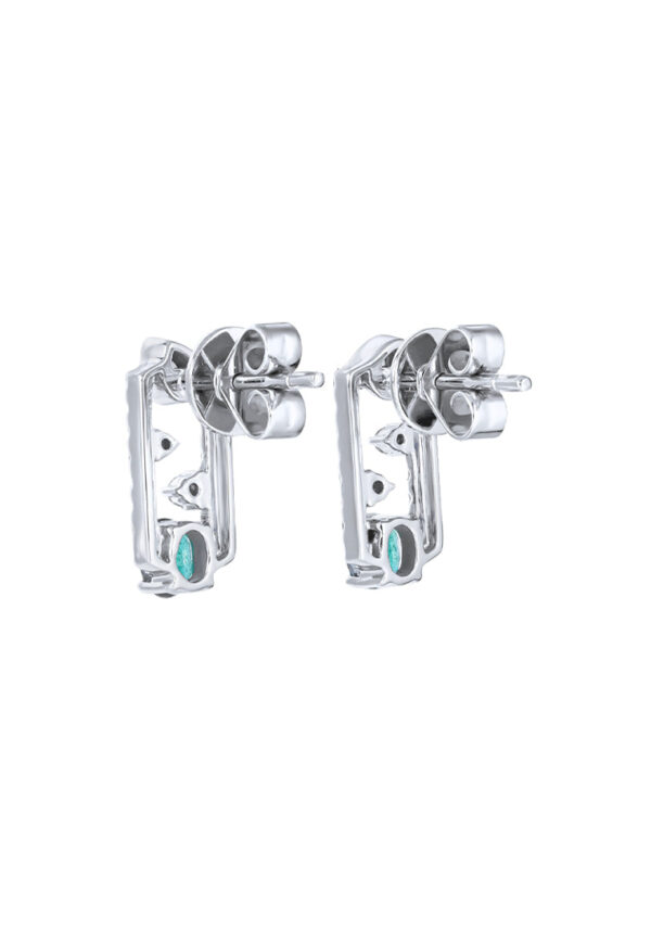 TOMEI Emerald Earrings, White Gold 750