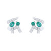 TOMEI Emerald Earrings, White Gold 750