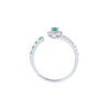TOMEI Emerald Ring, White Gold 750