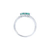 TOMEI Emerald Ring, White Gold 750