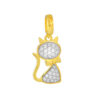 TOMEI Chomel Collection Cat Charm, Yellow Gold 916