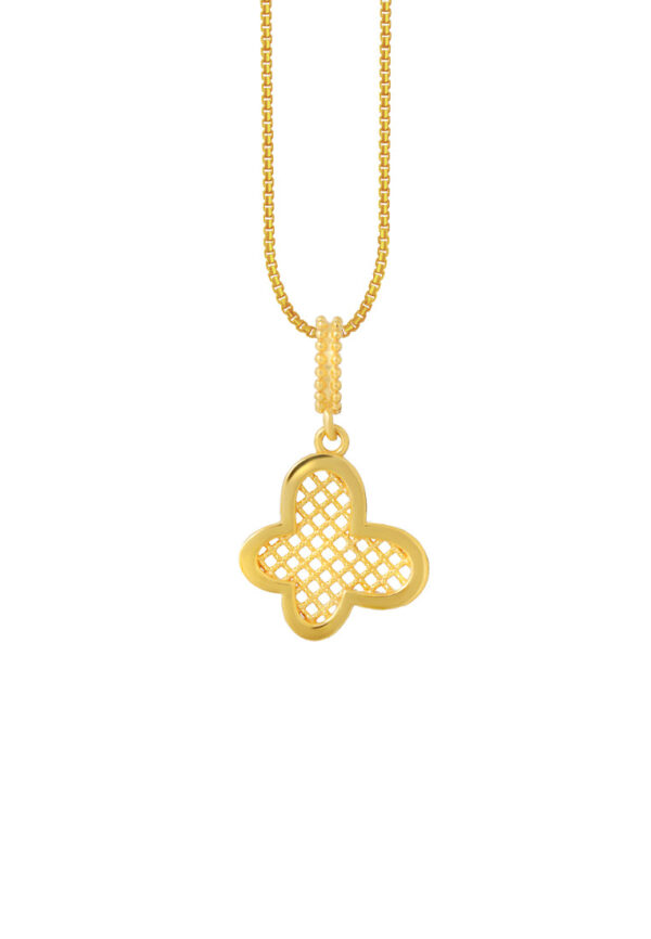 TOMEI Butterfly Pendant, Yellow Gold 916
