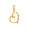 TOMEI Heart Pendant, Yellow Gold 916