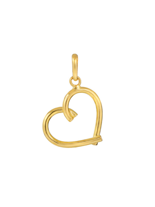 TOMEI Heart Pendant, Yellow Gold 916