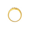 TOMEI Dual-Tone Ring, Yellow Gold 916