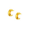 TOMEI Honeycomb-inspired Pattern Earrings, Yellow Gold 916