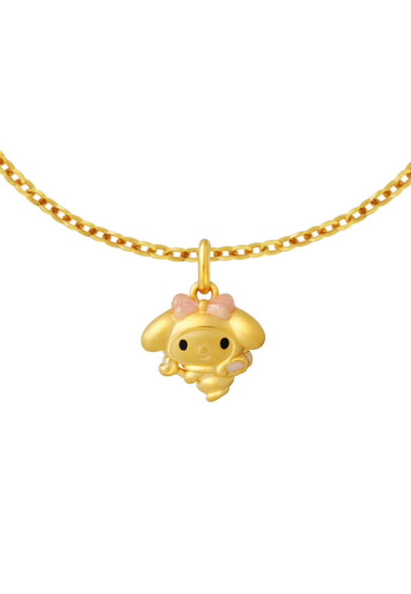 TOMEI I Sanrio My Melody 5D Pendant, Yellow Gold 999