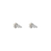 TOMEI Blossoming Pearl Earrings, Silver