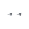 TOMEI Diamond Shape Earrings, White Gold 750