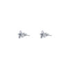 TOMEI Mini Star Earrings, White Gold 750
