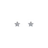 TOMEI Mini Star Earrings, White Gold 750