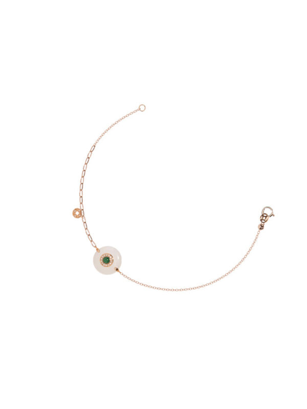 TOMEI Nephrite Series Bracelet, Rose Gold 750