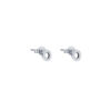 TOMEI Mini Doghnut Earrings, White Gold 750