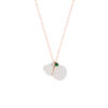 TOMEI Nephrite Series Gourd Necklace, Rose Gold 750