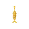TOMEI Chomel Collection 3D Fish Charm, Yellow Gold 916
