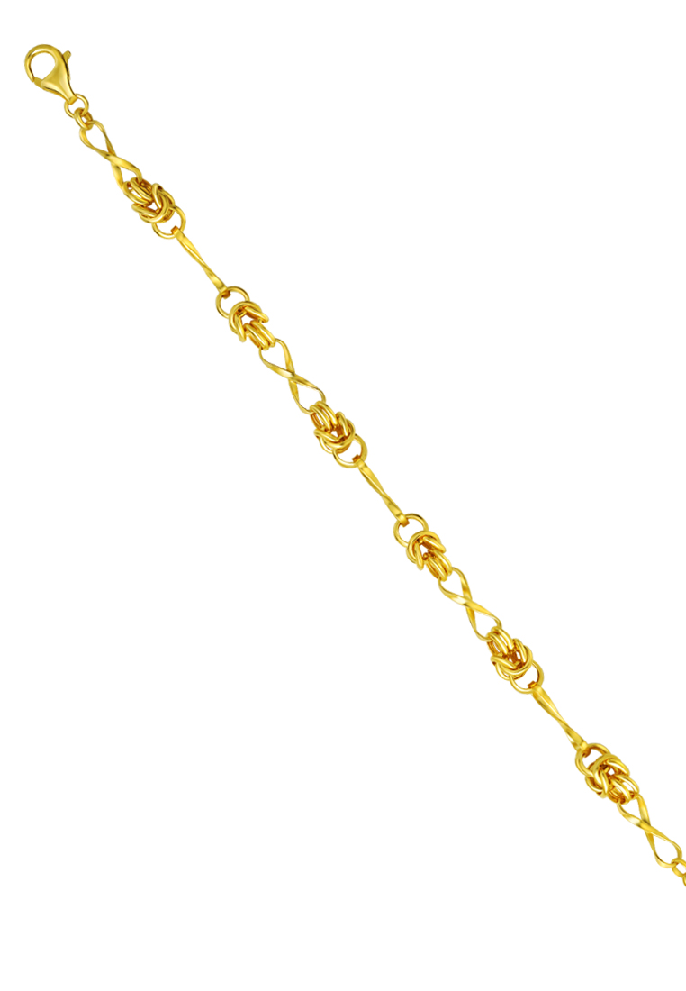 TOMEI Infinity Bracelet, Yellow Gold 916