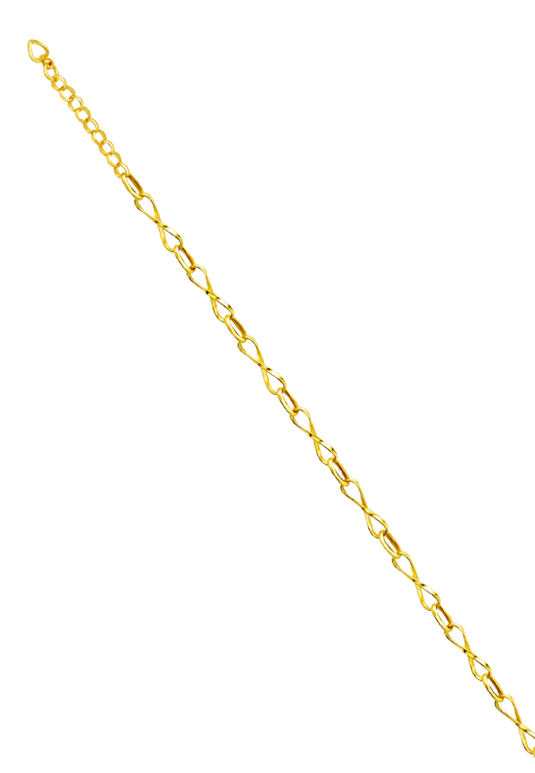 TOMEI Infinity Bracelet, Yellow Gold 916