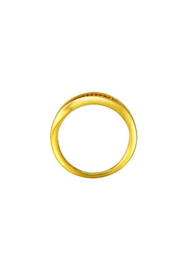 762x1100_0009_9O-YG1185R-1C_3 TOMEI Striated Ring, Yellow Gold 916