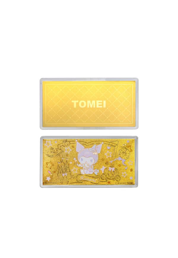 TOMEI I Sanrio Kuromi Fairytale Gold Wafer 0.50G I Fine Gold 9999