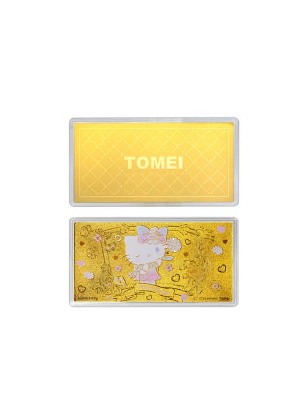 TOMEI I Sanrio Hello Kitty Kira Fairytale Gold Wafer 0.50G I Fine Gold 9999