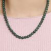TOMEI Palace Grace Dark Green Jade Necklace