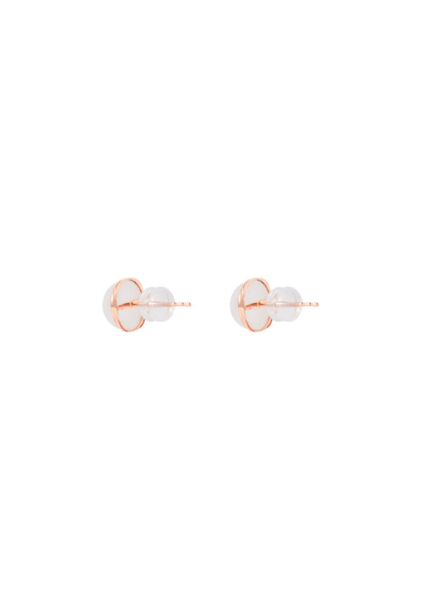 Tomei_0000_JQ5R-XZ_3.psdcopy-1 TOMEI Square Shape Nephrite Earrings, Rose Gold 750