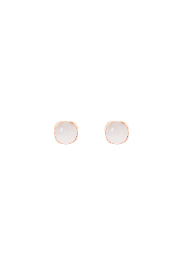 Tomei_0002_JQ5R-XZ_1.psdcopy-1 TOMEI Square Shape Nephrite Earrings, Rose Gold 750