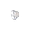Tomei_0002_R2570_1.psd TOMEI Pearl Ring, White Gold 585
