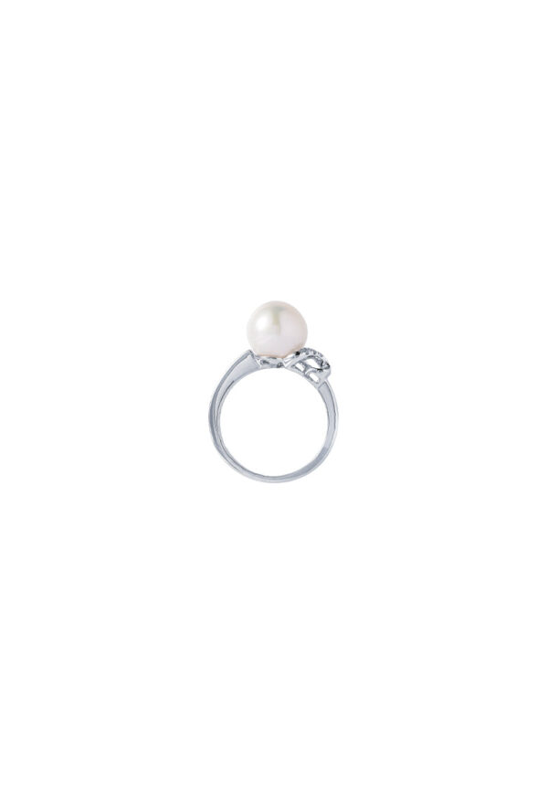 TOMEI Pearl Ring, White Gold 585