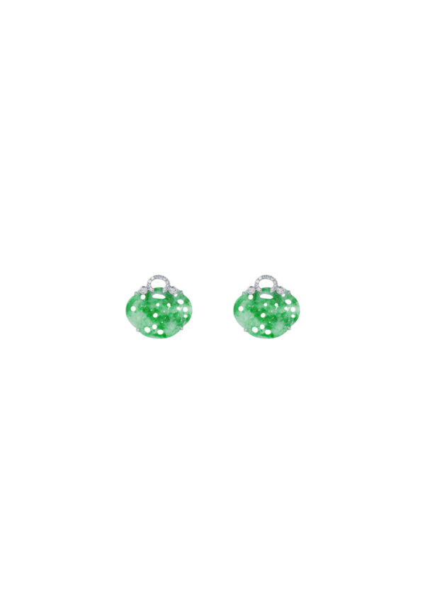 Tomei_0017_JQ17-EL_1.psdcopy TOMEI Ruyi Lock Jade Earrings, White Gold 750