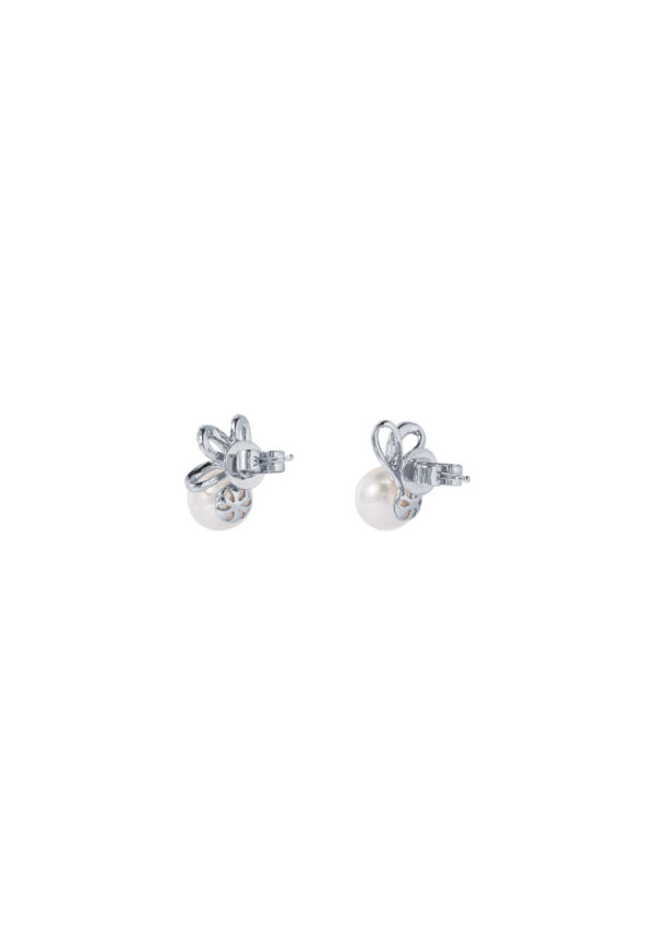 Tomei_0033_E1137_3.psd TOMEI Pearl Earrings, White Gold 585